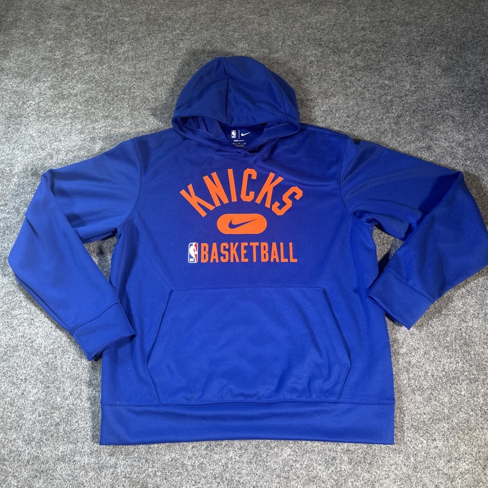 New York Knicks NBA Nike Spotlight On Court Performance Hoodie Pullover Men's M